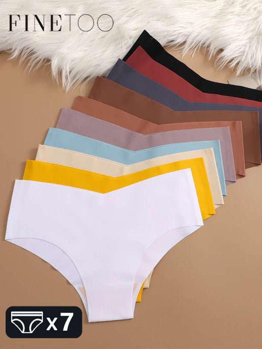 FINETOO 7PCS Panties Elásticas Ultra Delgadas - Bragas Sin Costuras