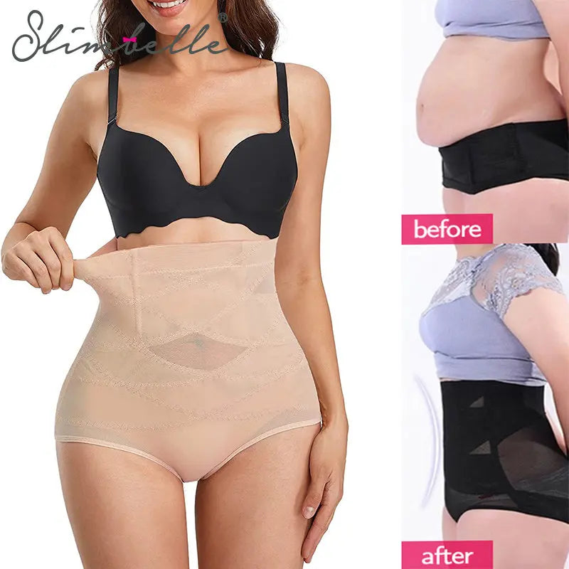 Panty de Cintura Alta con Control de Abdomen y Vientre Plano.